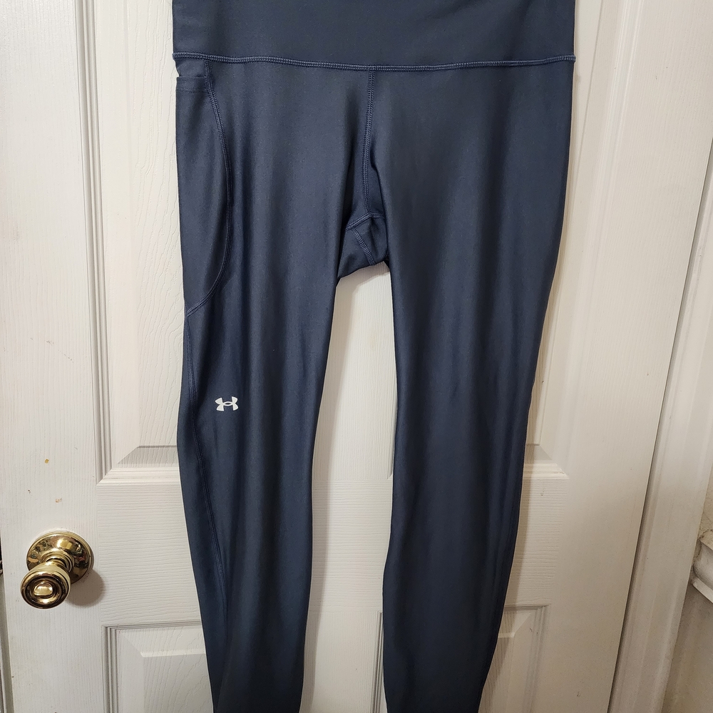 Under Armour Compression Navy Leggings Size Large